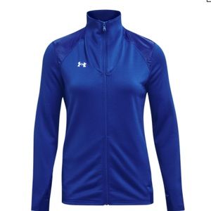 Team Command Full Zip Warm-up Jacket In Royal and White - Womens Large